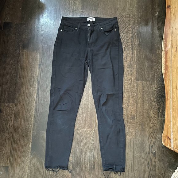 Black Paige Denim Skinny Jeans - Picture 1 of 4
